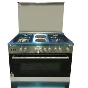 4 burners and 2 hot plate kitchen gas stove cooker with oven grill